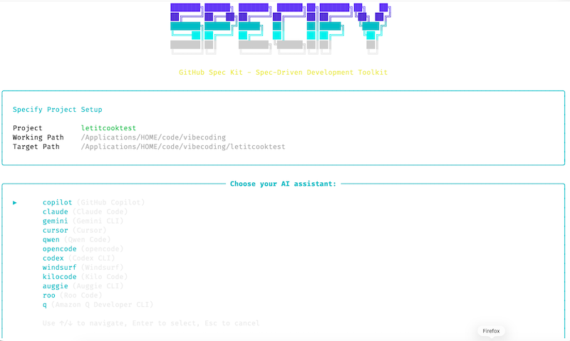 Installing and initializing the specify CLI